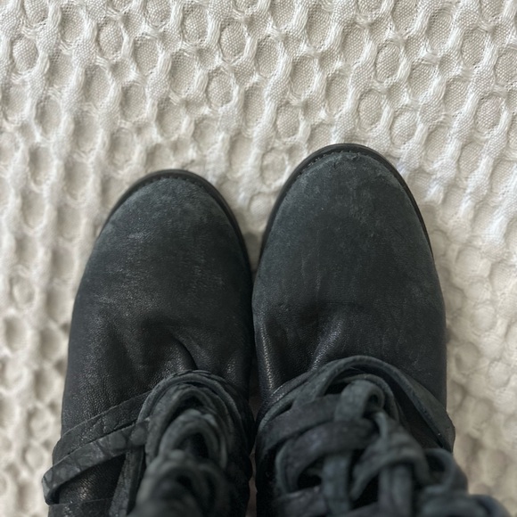 Free People black carrera ankle boots size 38 / 7.5 - Picture 12 of 13